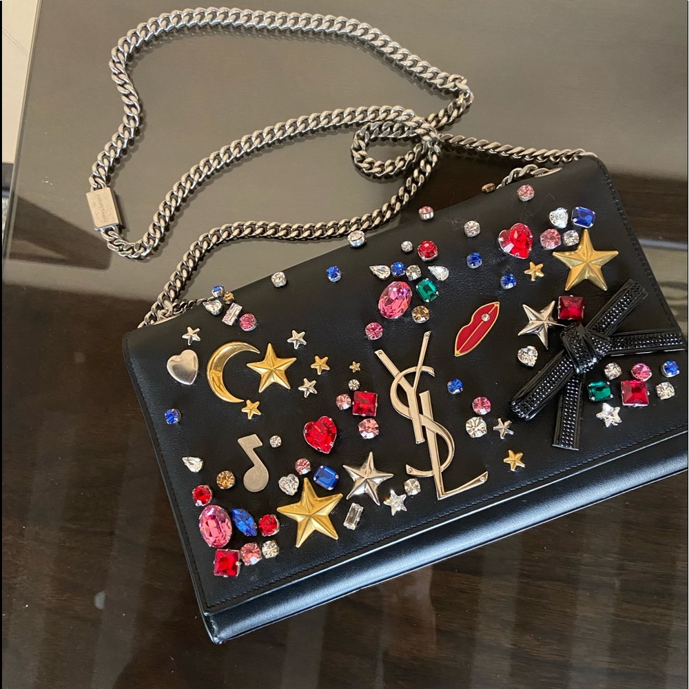 Ysl Kate Embellished shoulder bag